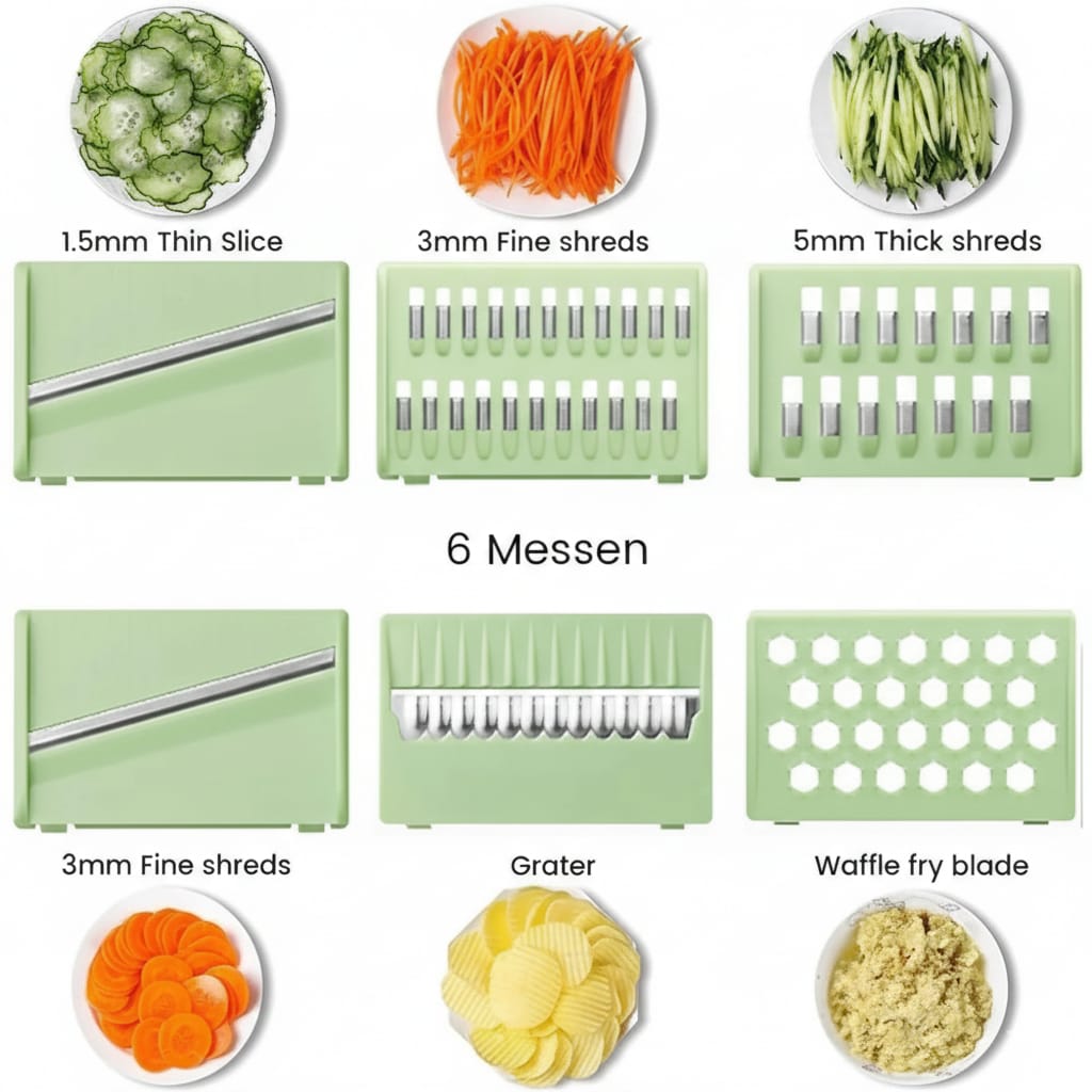5-in-1 Multi-Blade Vegetable Cutter & Slicer