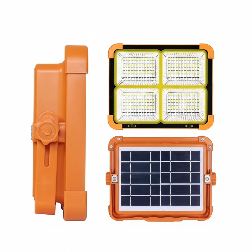 Portable Solar Flood Light – Waterproof Outdoor & Emergency Lamp